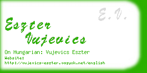 eszter vujevics business card